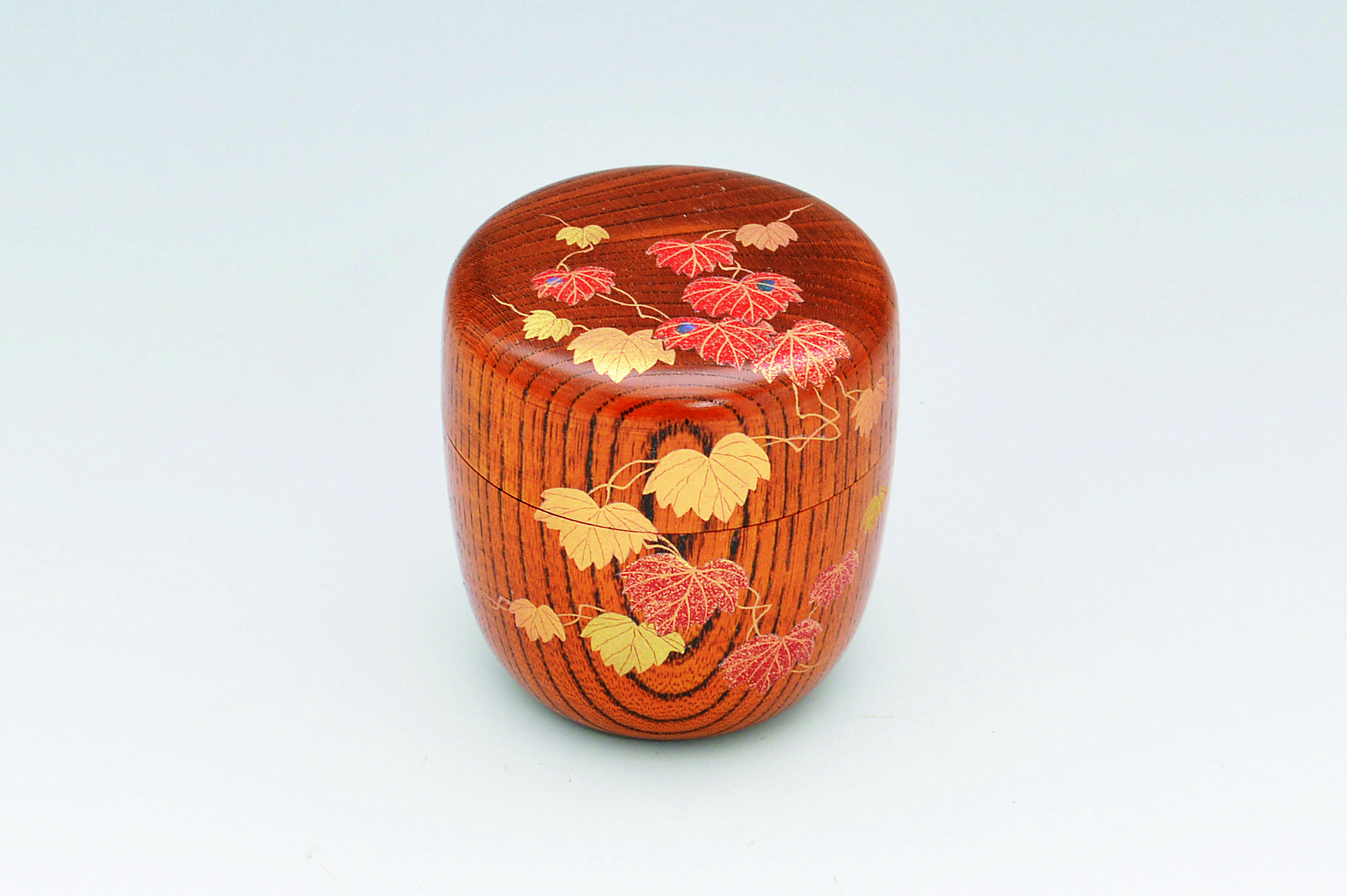中棗　欅拭漆　蔦蒔絵　今井千尋　輪島市漆芸師　桐箱