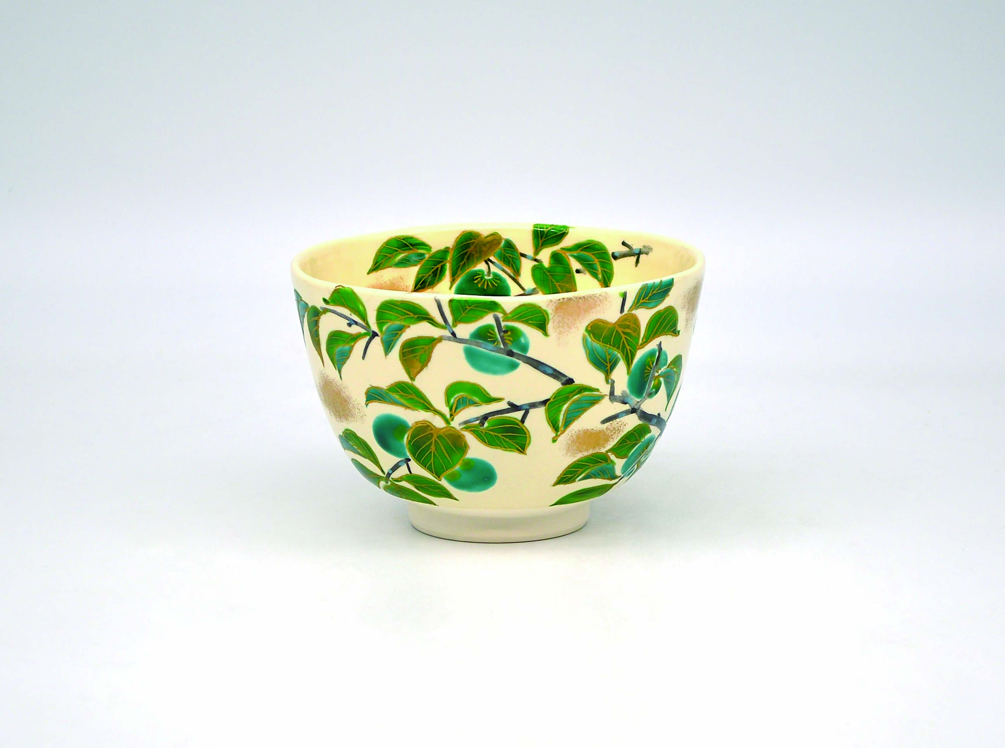 5－304茶碗　仁清　青梅　壱休窯　桐箱