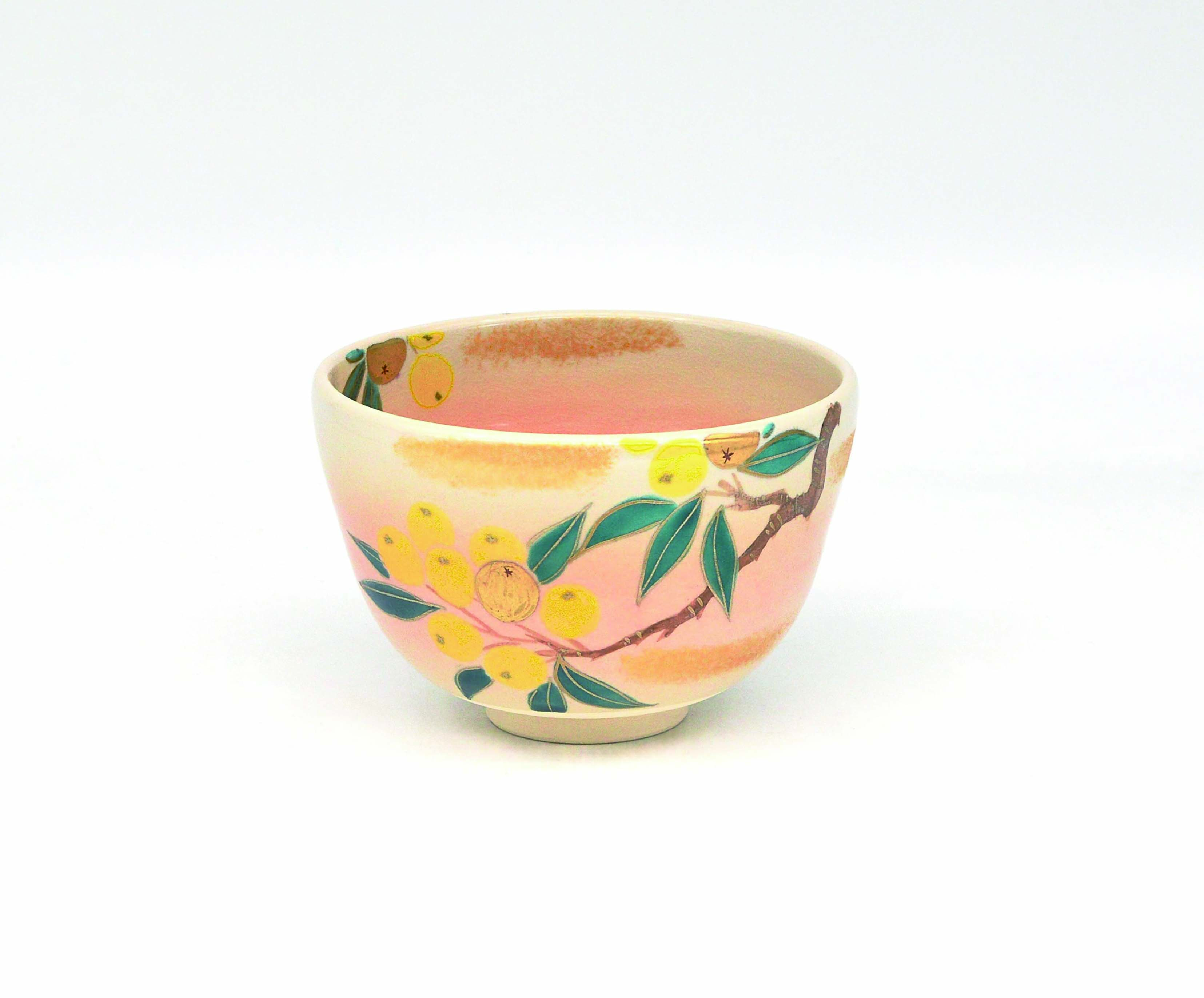 5－306茶碗　御本　ビワ　加藤永真　化粧箱