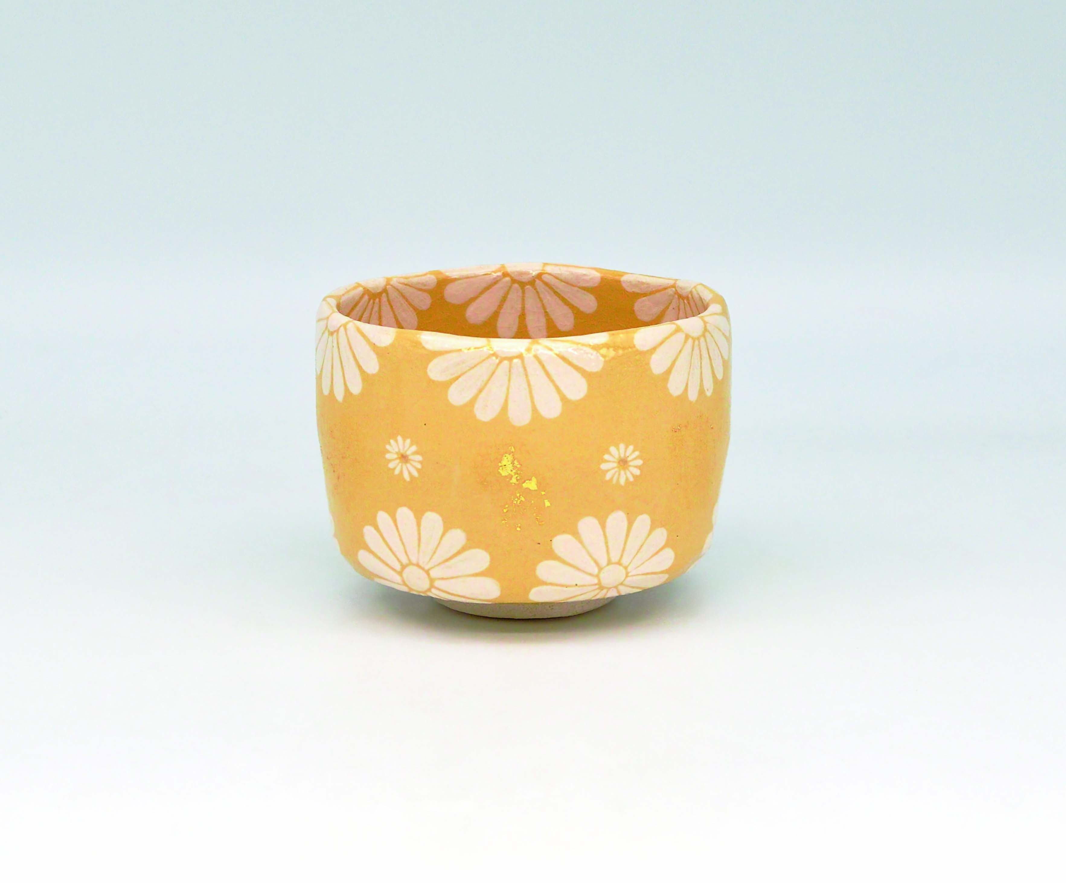 茶碗　菊花紋　吉村楽入　桐箱