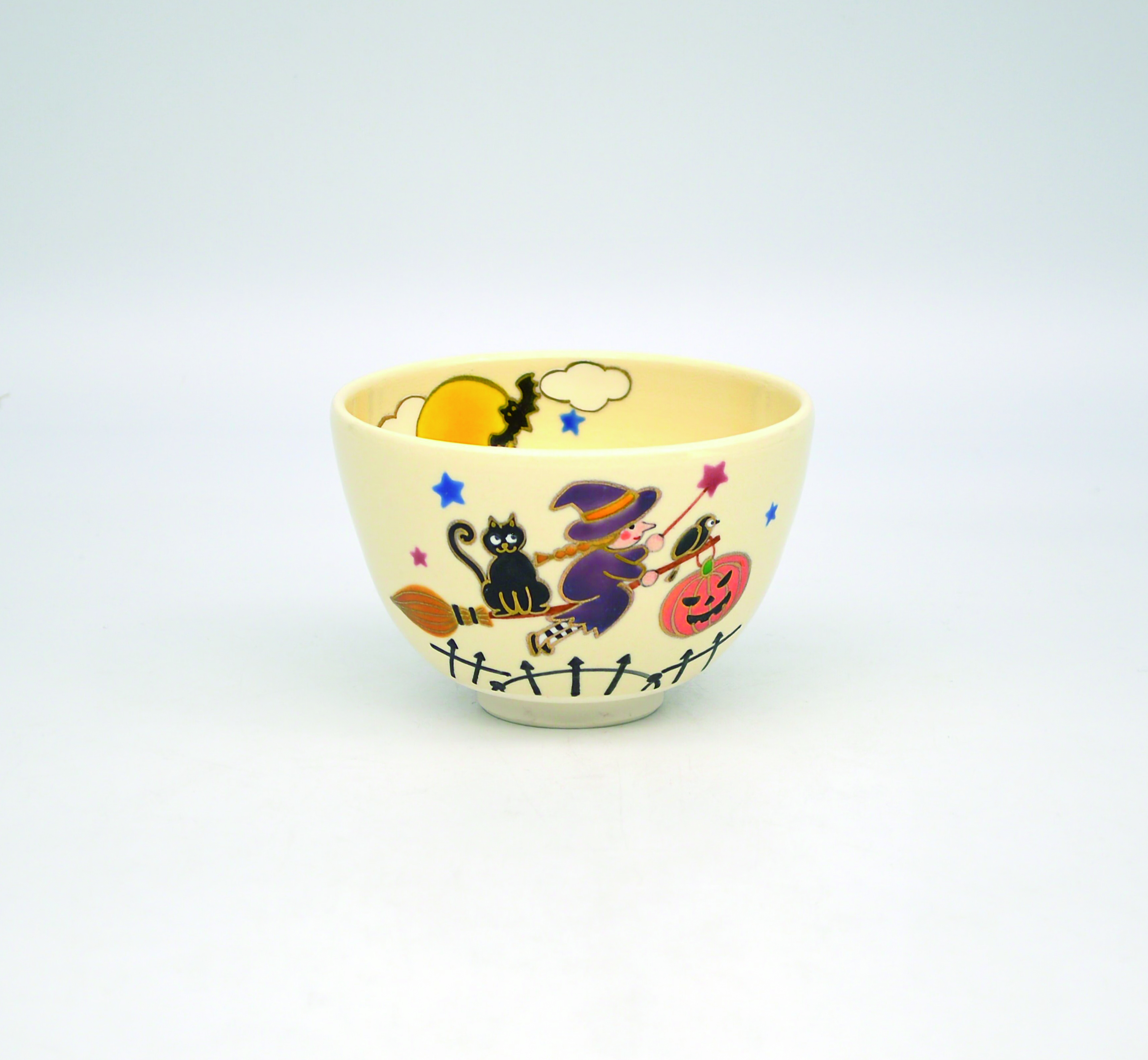 茶碗　ハロウィン　仁清　加藤永真　化粧箱