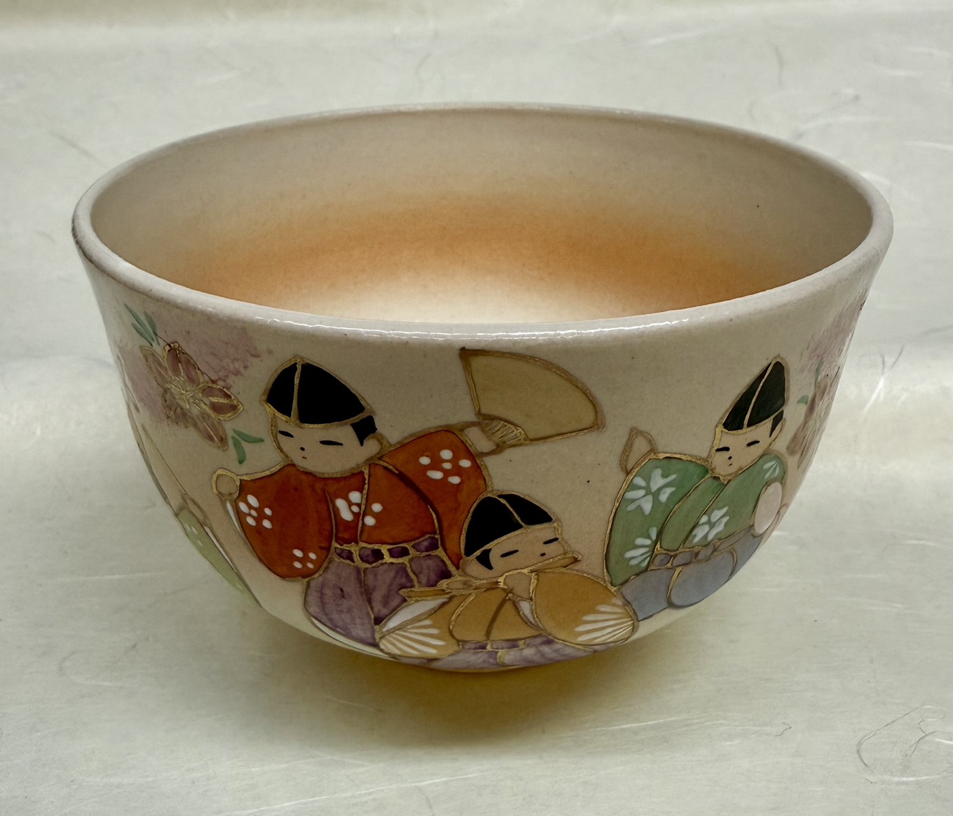 茶碗　御本手　五人ばやし　小倉寅介　紙箱