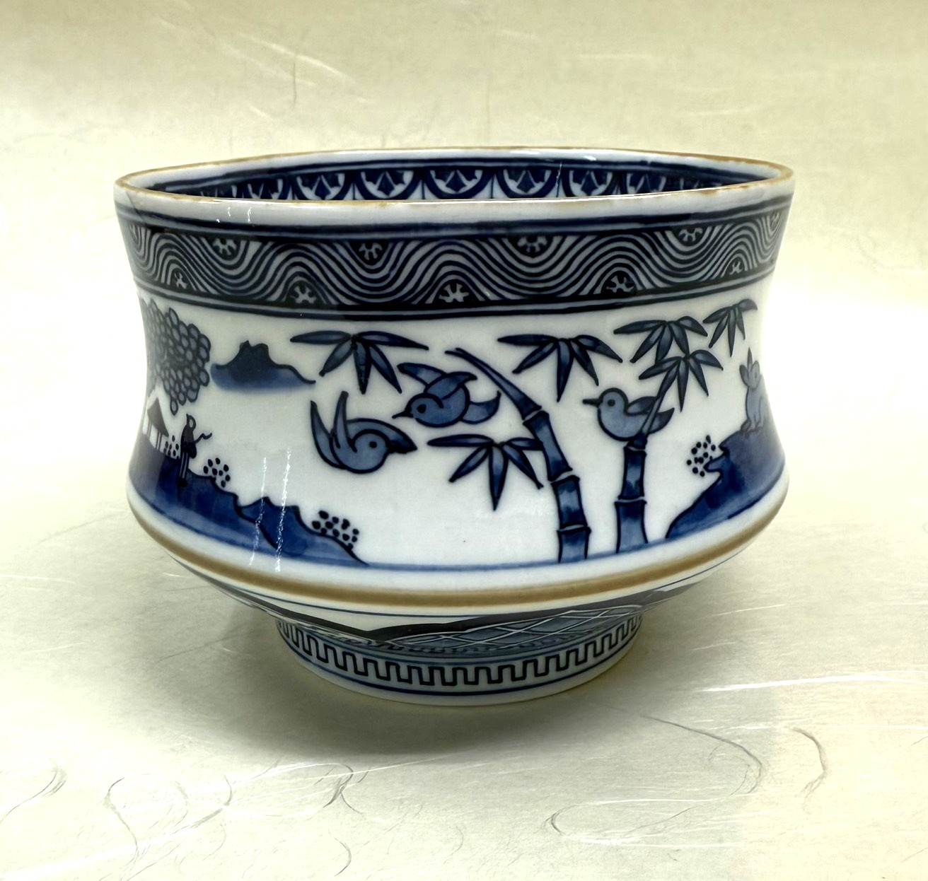 茶碗　州浜　景徳鎮　王懐英　桐箱