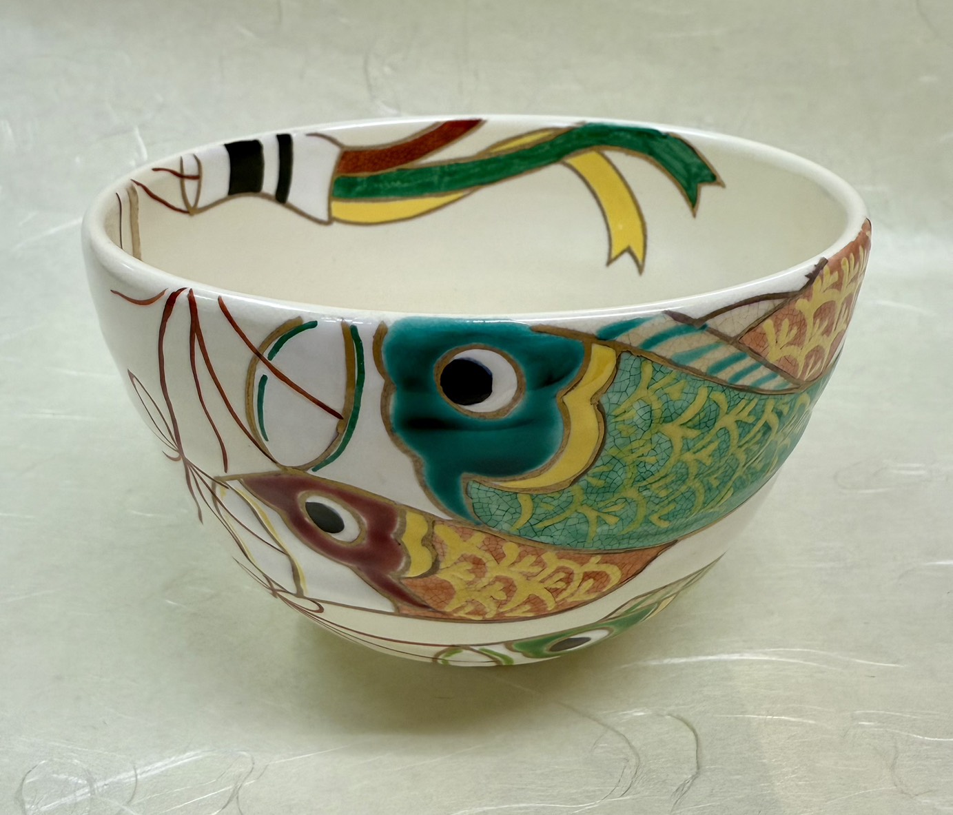 茶碗　鯉のぼり　水出宗絢　紙箱