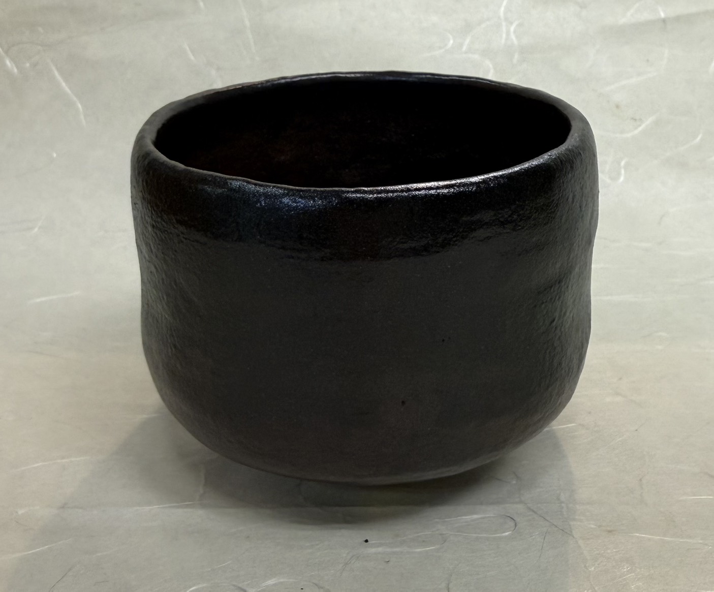 茶碗　長次郎写　万代屋　佐々木昭楽　桐箱