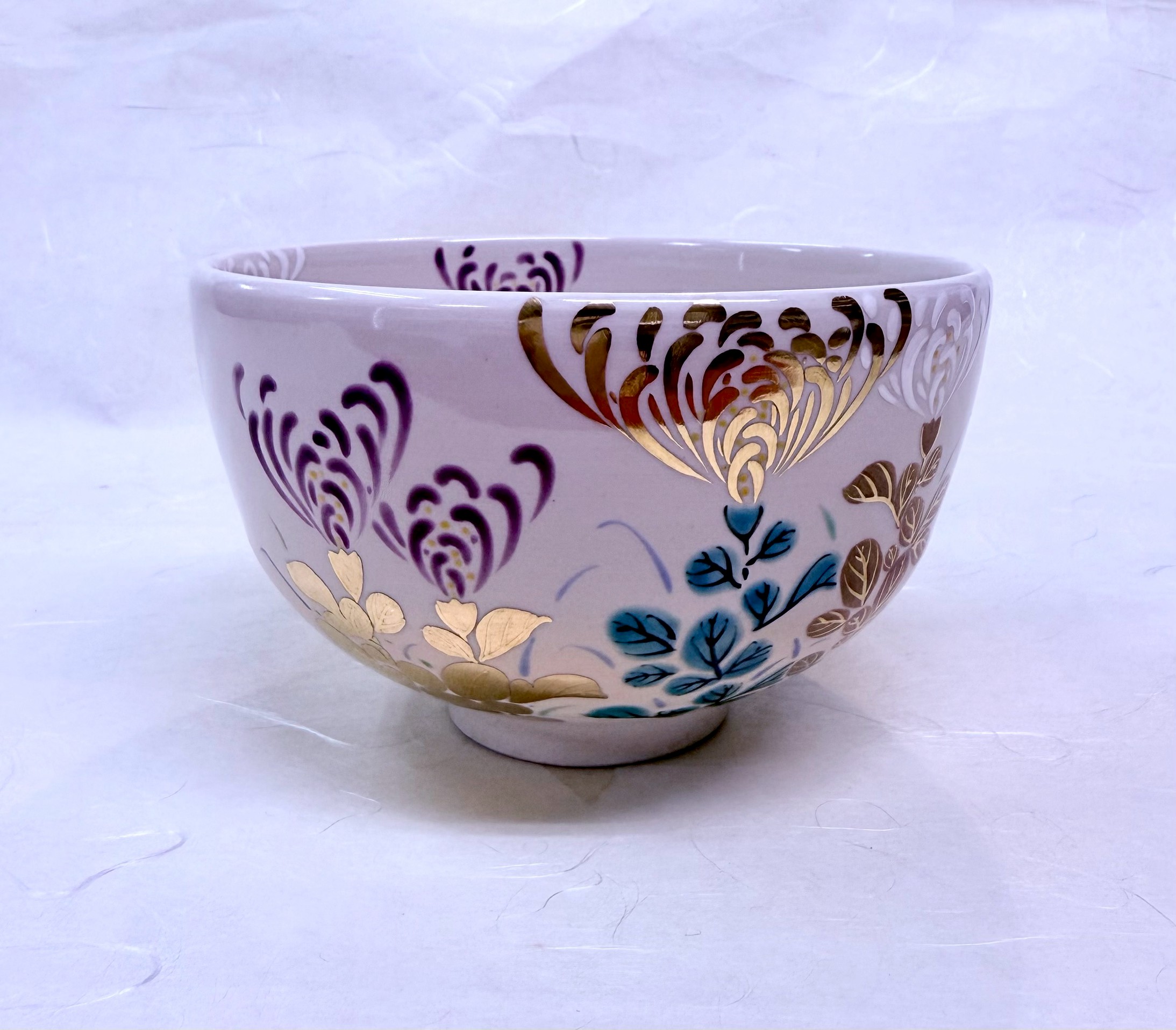 茶碗　糸菊絵　宮川香雲　桐箱