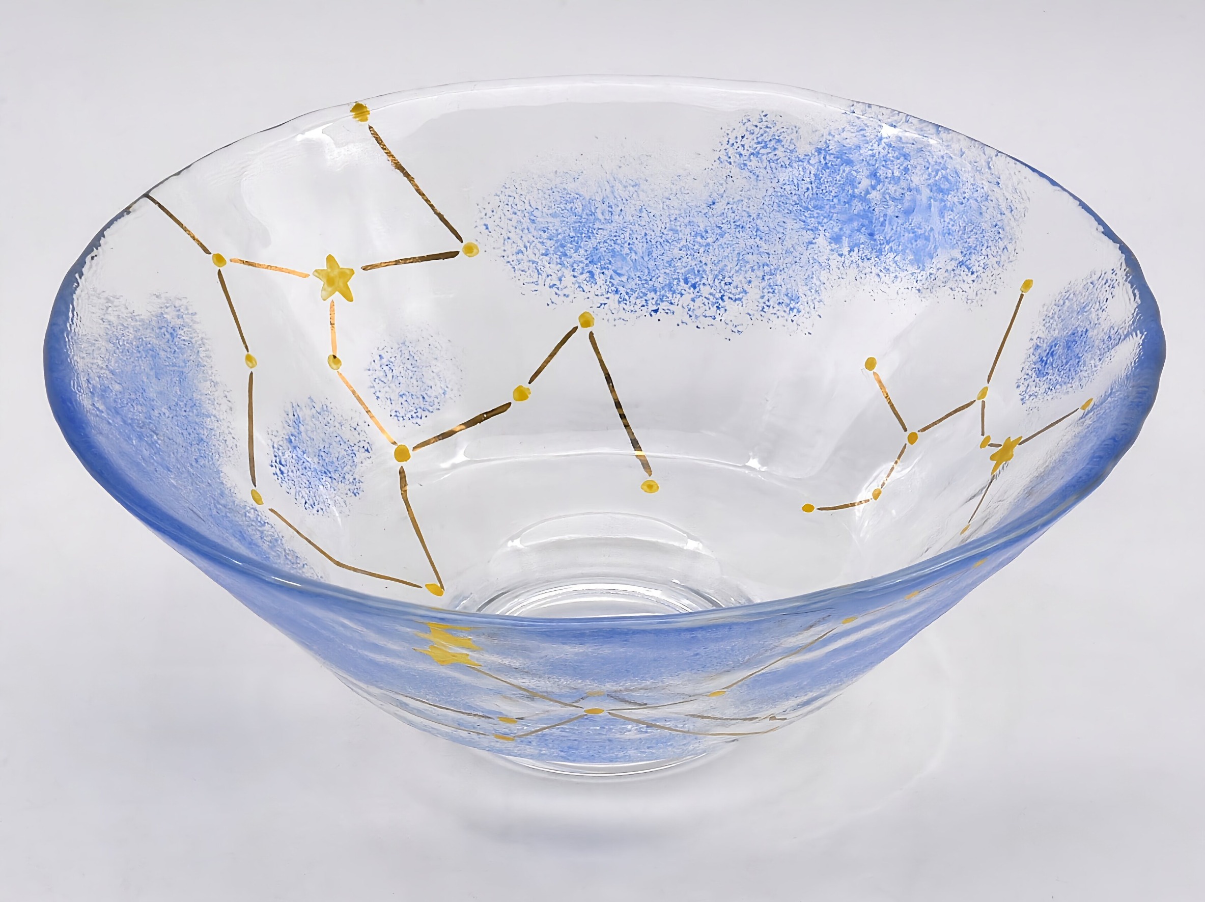 ◆夏セール対象◆展示品　平茶碗　義山　夏の星　超耐熱　今岡妙見　化粧箱入