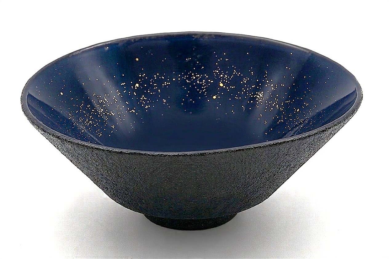 ◆夏セール対象◆展示品　平茶碗　義山　満天星　渡部信三　桐箱